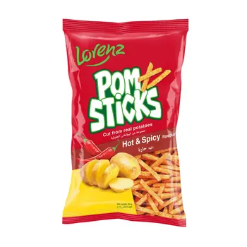 Lorenz Hot And Spicy Flavoured Pomsticks 85g