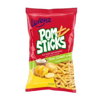 لورينز سناك بومستيكس بطعم الكريمة الحامضة 85جرام