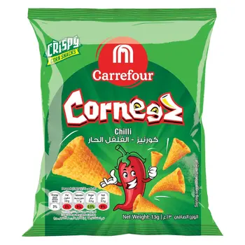 Carrefour Corneez Chilli Crispy Corn Snacks 13g