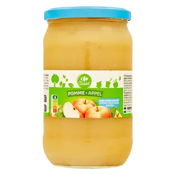 Carrefour Classic No Added Sugars Apple Compote 710g