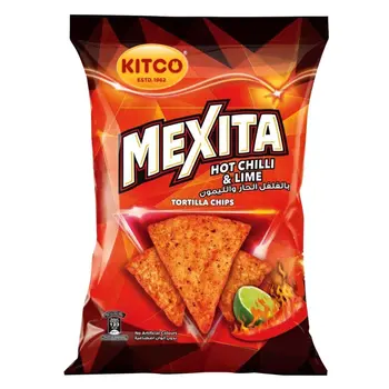 Kitco Mexita Hot Chilli & Lime Tortilla Chips 23g
