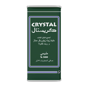 كريستال زيت زيتون بكر ممتاز 4لتر