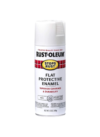 رست أوليوم طلاء بخاخ طلاء المينا الواقي من الصدأ، أبيض، 12 أونصة 7790830