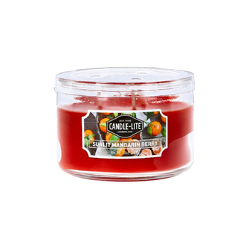 CANDLE-LITE Sunlit Mandarin Berry Scented Jar Candle 283g