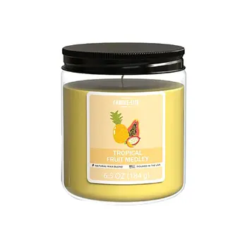 CANDLE-LITE Tropical Fruit Medley Scented Candle 6.5oz