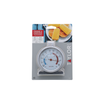 TAYLOR Chrome-White Fridge Freezer Thermometer 12.6x17.6x4cm