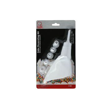 CHEF CRAFT 6-Piece Cake Decorating Kit White