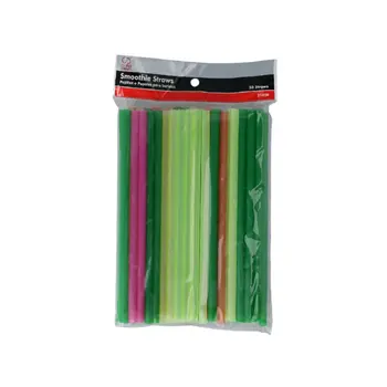CHEF CRAFT Neon Smoothie Straws 50 Pack
