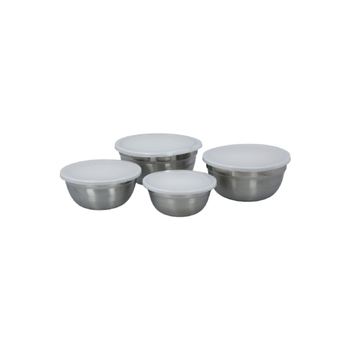 CHEF CRAFT Stainless Steel Mixing Bowl Set 4-Piece