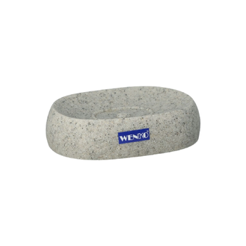 وينكو بورو صحن للصابون متين بوليريسين رمادي فاتح 3.1 x 8.9 x 12.5 سم 22018100 1قطعة