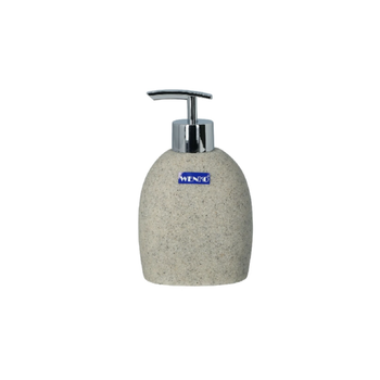 وينكو موزع صابون مصنوع من بوليريسين عالي الجودة وبلون بيج وفضي وحجم 295 مل 22020100 1قطعة