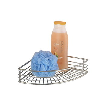 وينكو ميلانو حامل زاوية للدش سلك مصقول للتثبيت على الحائط فضي 6 × 31.5 × 22 سم 19631100 1قطعة