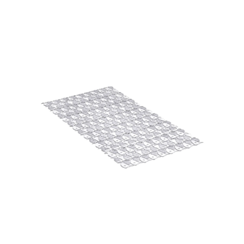 تاتاي دعّاسة حمام بتصميم سمكة مستطيلة مانعة للانزلاق PVC أبيض 70 × 36سم 5510201 1قطعة