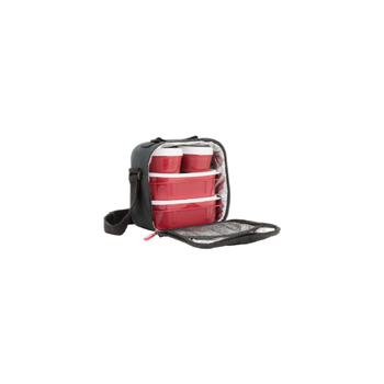 تاتاي عرض الأغذية الحضرية مجموعة لانش بوكس، أبيض وأحمر 9.1 × 8.9 × 5 بوصة 1167500 1قطعة