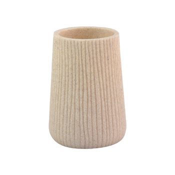 تاتاي  سايجون كوب حمام بوليريسين بتصميم أنيق، باللون البيج 10.3 × 7.7 × 7.7 سم 6360100 1قطعة