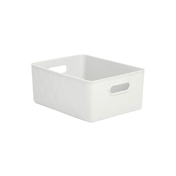 تاتاي 7010301 سلة تخزين متعددة الأغراض مستطيلة مقاومة للصدمات أبيض 15 لتر 1قطعة