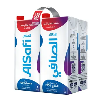 Alsafi Low Fat Uht Milk Pack 4×1L