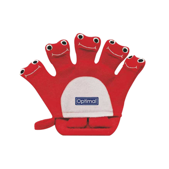 Optimal Red Baby Bath Sponge