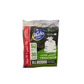 Al Huda Heavy-Duty Garbage Bags 30 Pack
