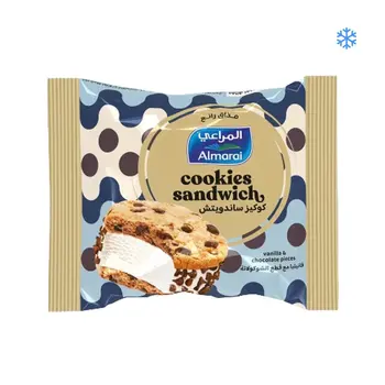 المراعي آيس كريم ساندوتش كوكيز الفانيليا والشوكولاتة 100مل