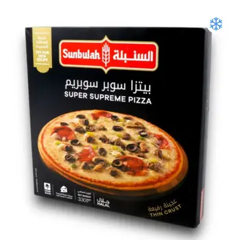 Sunbulah Super Supreme Thin Crust Pizza 330g