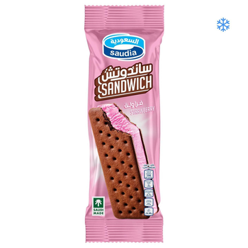 السعودية ايسكريم سانندوتش فراولة 100 مل