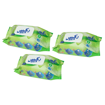 Rex Wet Wipes 3x120 Pieces
