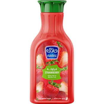 Nadec Strawberry Fruit Nectar No Added Sugar 1.3L