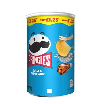 Pringles Vinegar & Salt Chips 70g