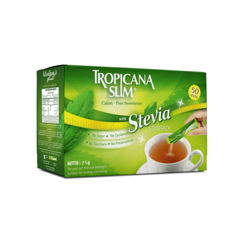Tropicana Slim Stevia Sweetener 50 Packets