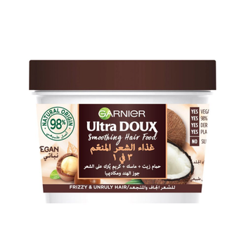 Garnier Smoothing Hair 3-In-1 Food Coconut and Macadamia 390ml