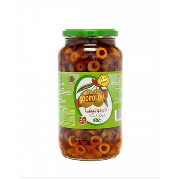 Coopoliva Hot Sliced Green Olives 510g