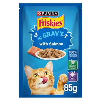 Purina Friskies Salmon Chunks Wet Cat Food 85g