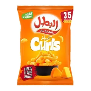 Al Batal Cheese Corn Curls 90G