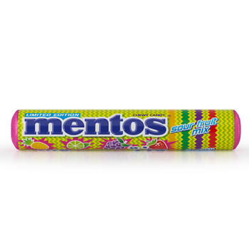 Mentos Sour Mix Fruit Chewy Dragees 29g