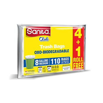 Sanita Club Oxo-Biodegradable Trash Bags 110 Bags