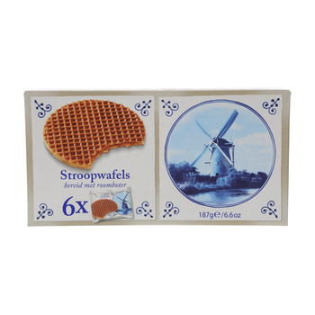 ستروب وافل الهولندية بالكراميل 6 × 187جرام