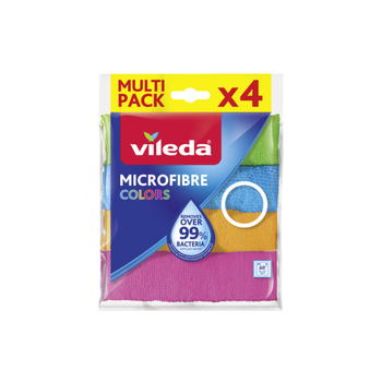 Vileda Microfibre Colors Multi-Pack 4 Units