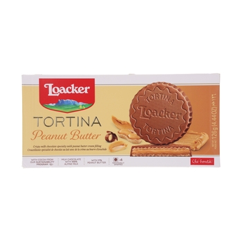 لواكر تورتينا بزبدة الفول السوداني 126جرام