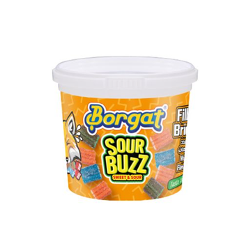 Borgat Sour Buzz Assorted Bricks Multi Flavor Tubs 150 g