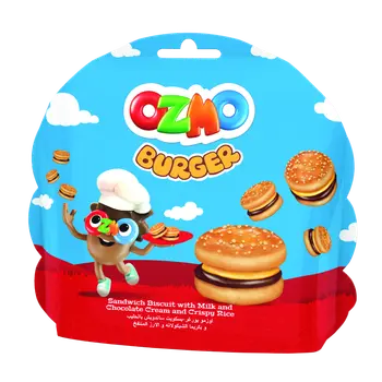 Ozmo Milk & Chocolate Cream Sandwich Biscuit 40g