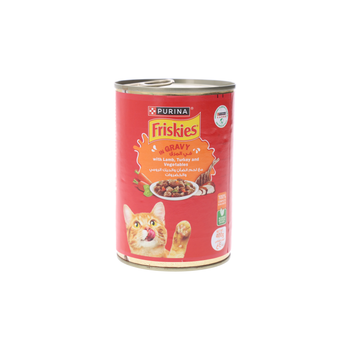 Friskies Lamb & Turkey Cat Food with Gravy 400g