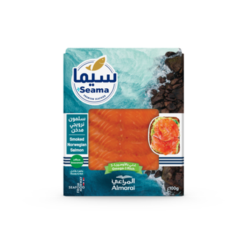 Seama Smoked Norwegian Salmon Slice 100g