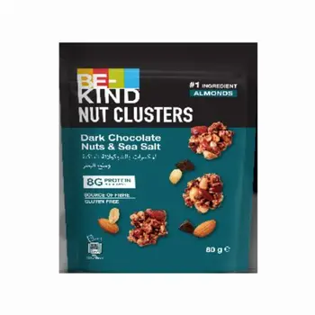 BE-KIND Dark Chocolate Nuts And Seasalt 80g