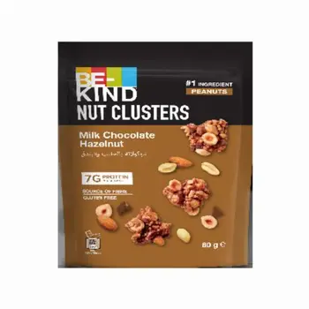 BE-KIND Milk Chocolate Hazelnut Nut Clusters 80g