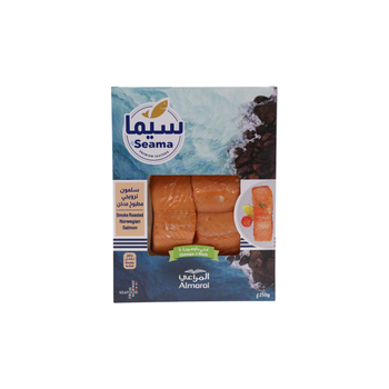 سيما سلمون مدخن مطهو طبيعي 250جرام