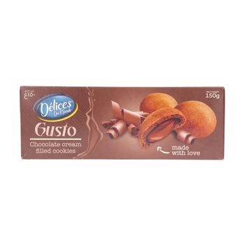 Delices Du Monde Gusto Chocolate Cream Cookies 150g