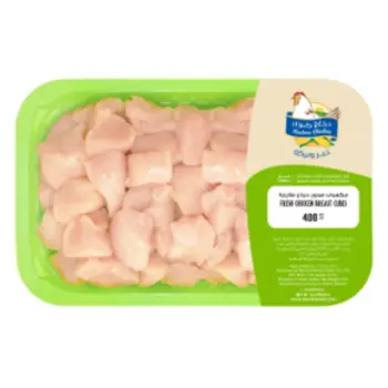 Radwa Fresh Chicken Breast Cubes 400Gms