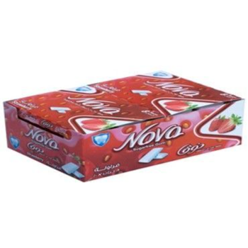 Nova Strawberry Blister Chewing Gum 8x10g