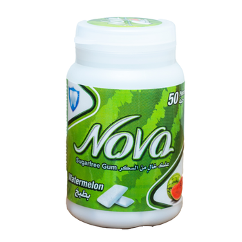 Nova Watermelon Sugar-Free Chewing Gum 50 pcs